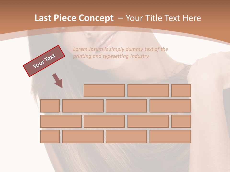 Beautiful Close Up Portrait PowerPoint Template