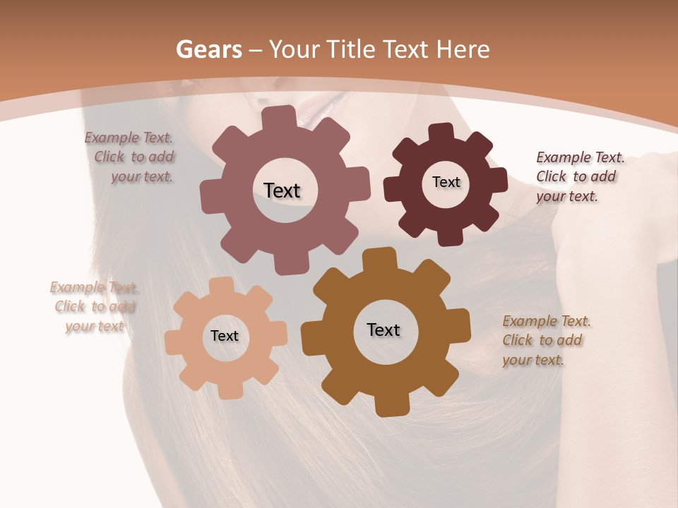 Beautiful Close Up Portrait PowerPoint Template