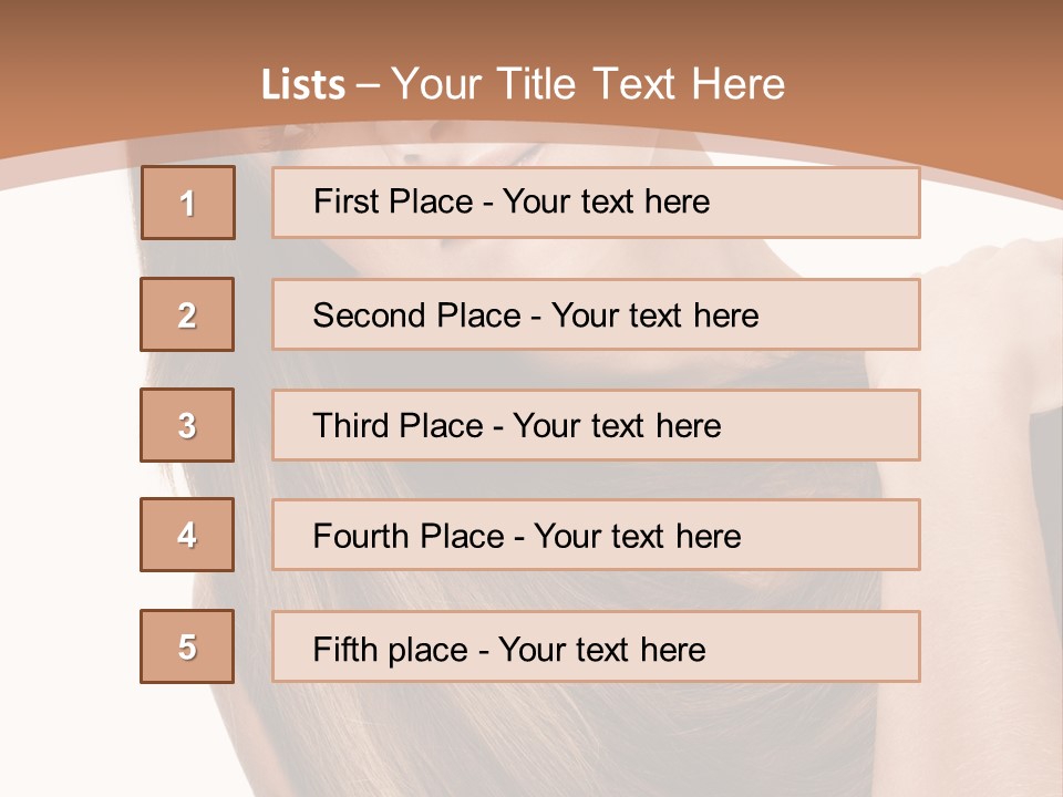 Beautiful Close Up Portrait PowerPoint Template