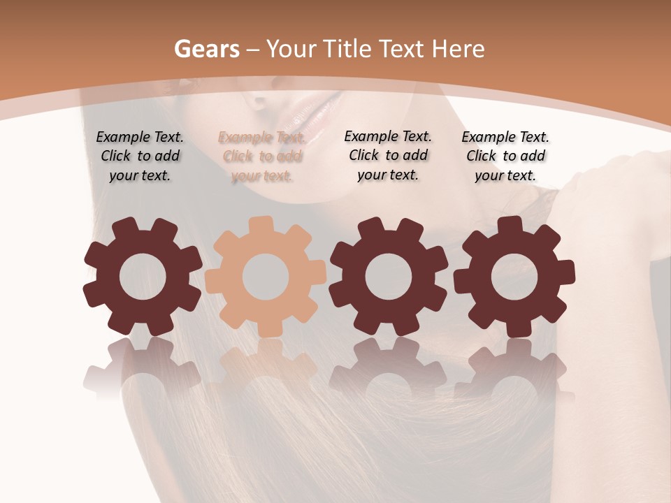 Beautiful Close Up Portrait PowerPoint Template