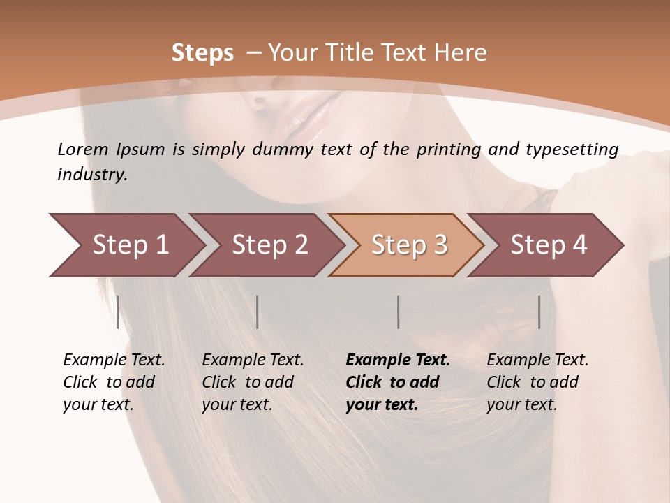 Beautiful Close Up Portrait PowerPoint Template