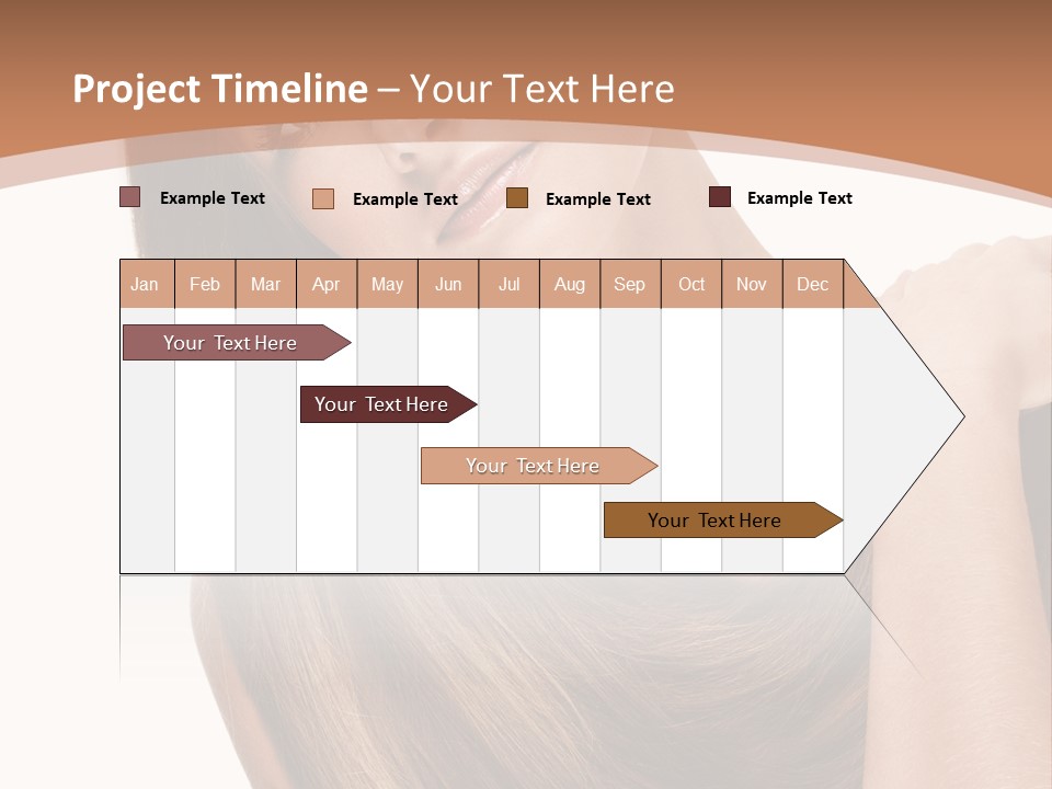 Beautiful Close Up Portrait PowerPoint Template