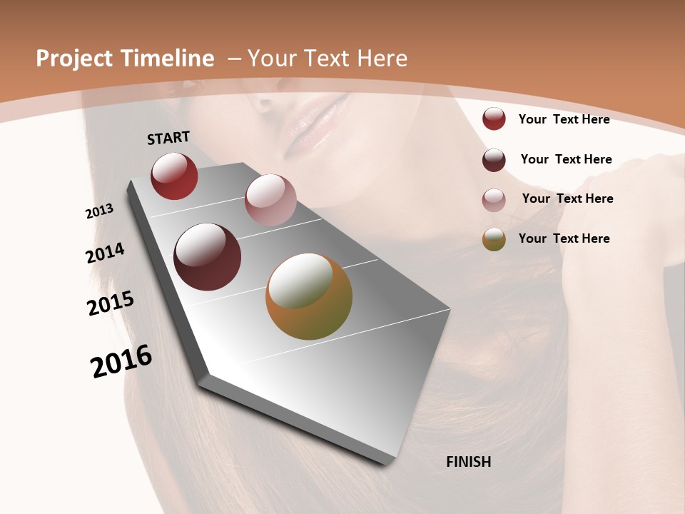 Beautiful Close Up Portrait PowerPoint Template