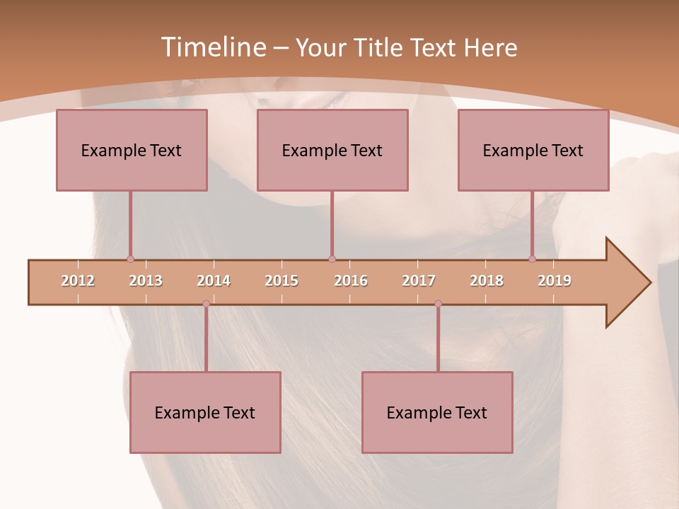 Beautiful Close Up Portrait PowerPoint Template