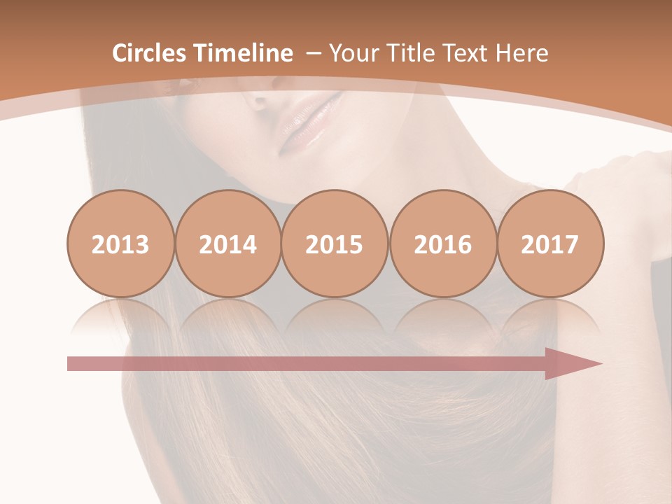 Beautiful Close Up Portrait PowerPoint Template