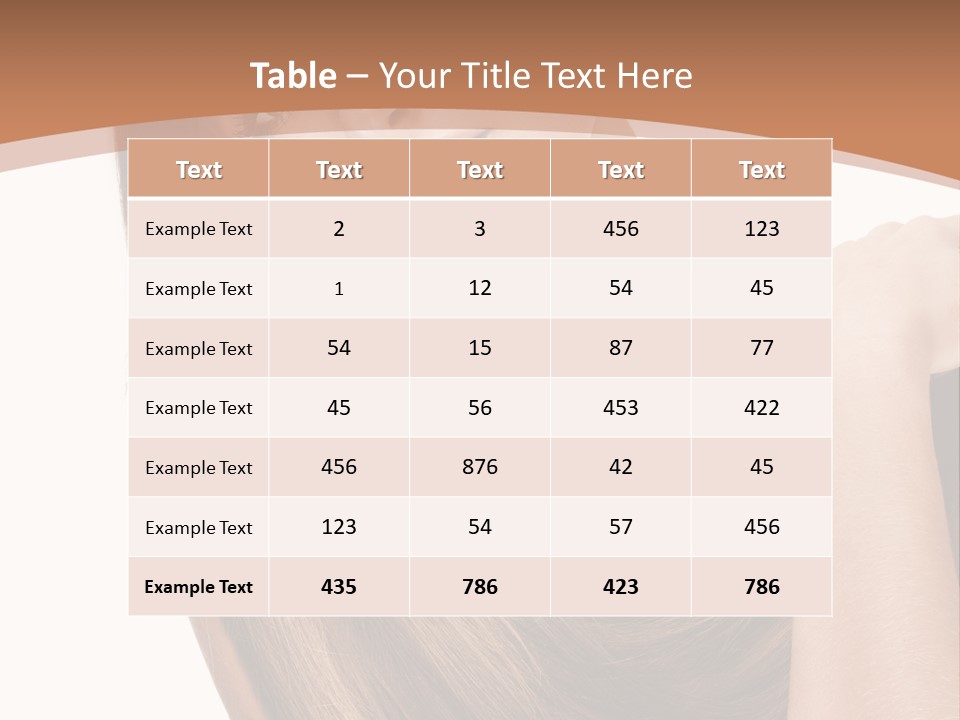 Beautiful Close Up Portrait PowerPoint Template