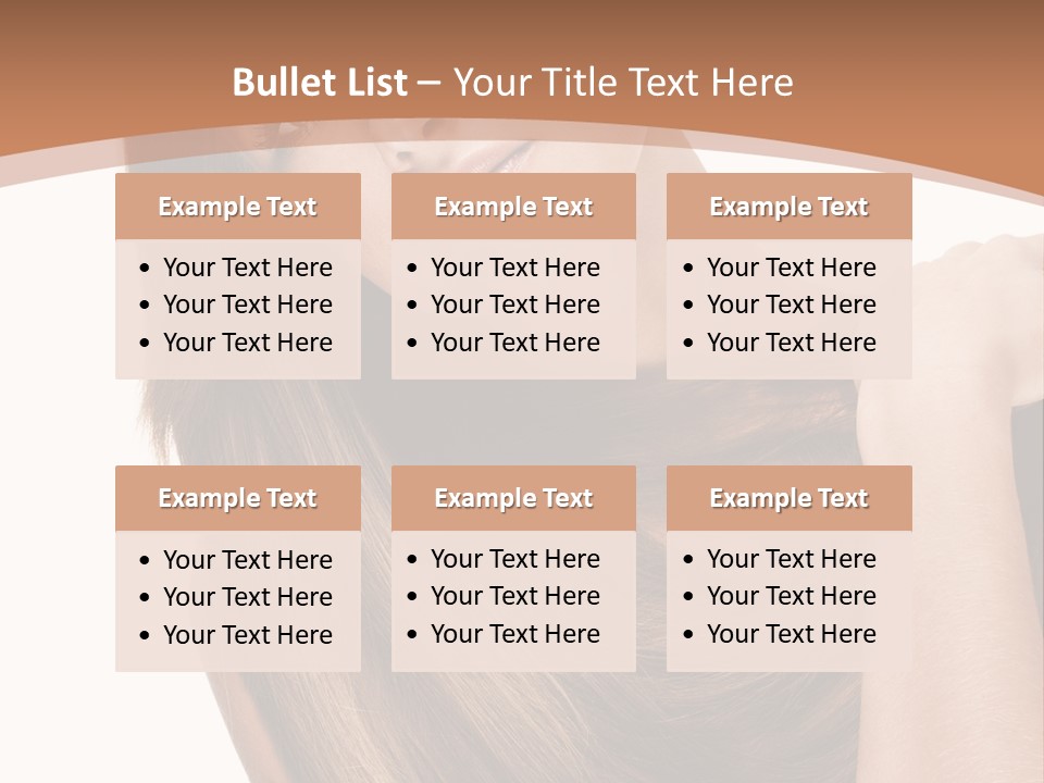 Beautiful Close Up Portrait PowerPoint Template