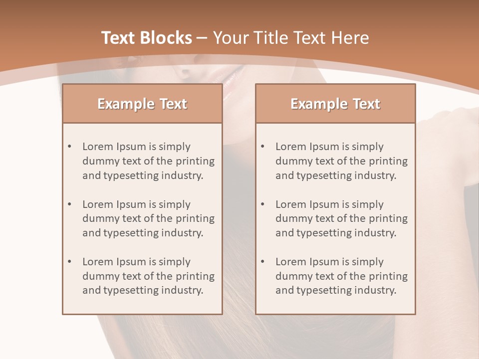 Beautiful Close Up Portrait PowerPoint Template