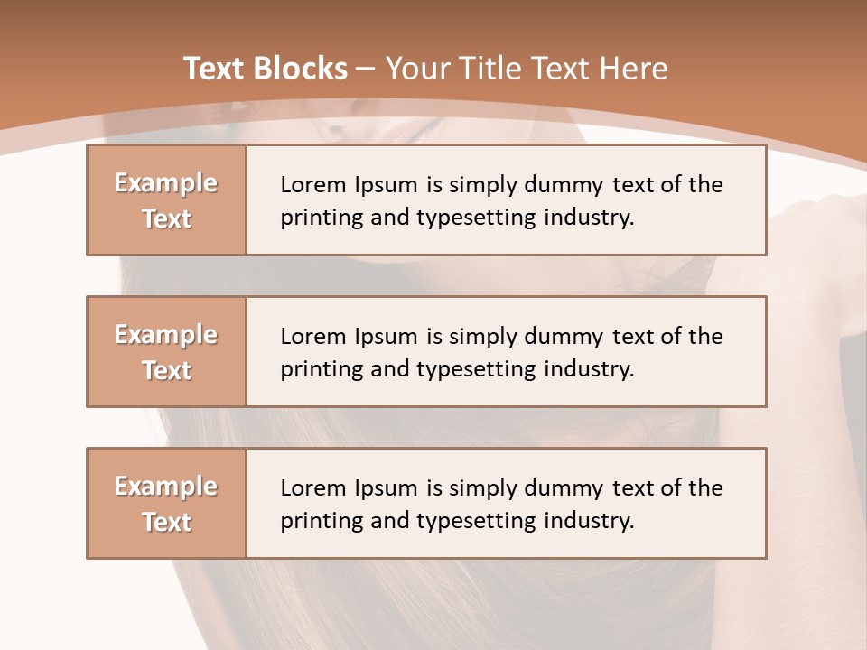 Beautiful Close Up Portrait PowerPoint Template