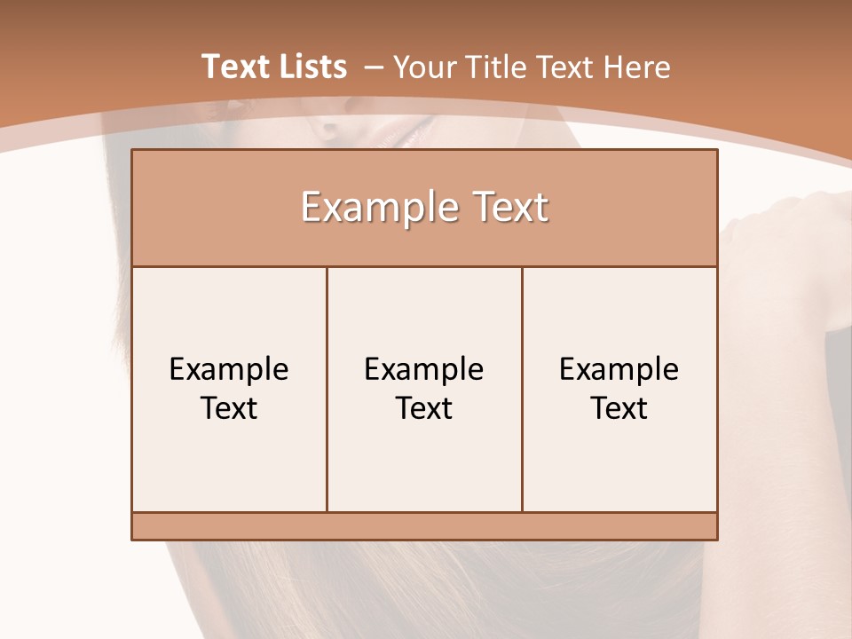 Beautiful Close Up Portrait PowerPoint Template