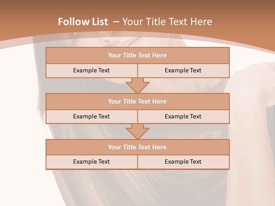 Beautiful Close Up Portrait PowerPoint Template