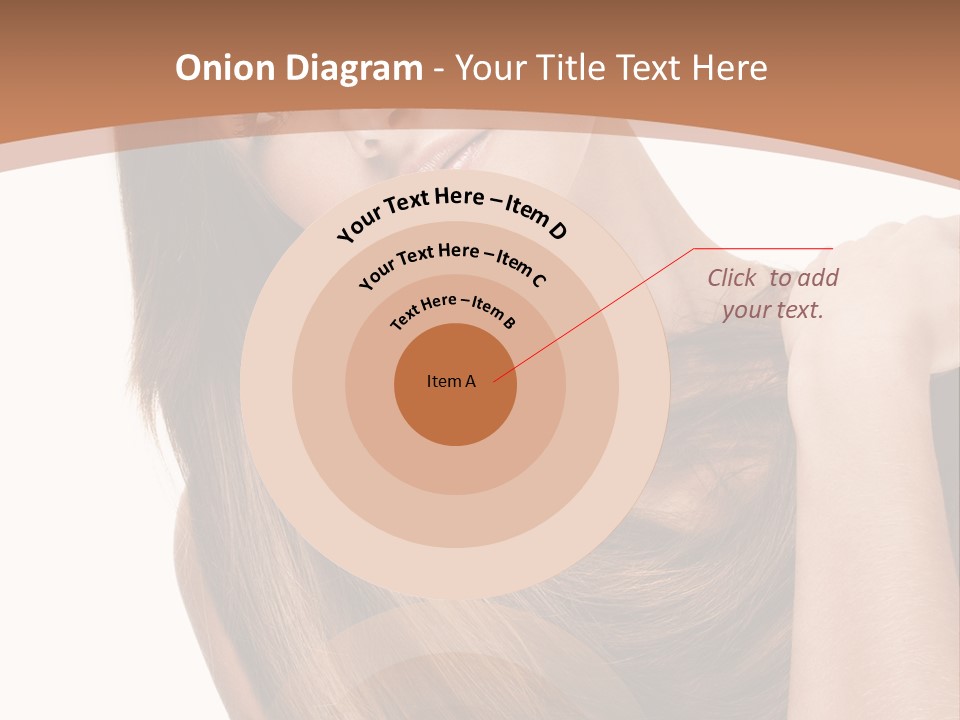 Beautiful Close Up Portrait PowerPoint Template