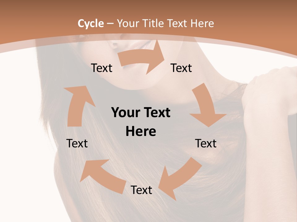 Beautiful Close Up Portrait PowerPoint Template