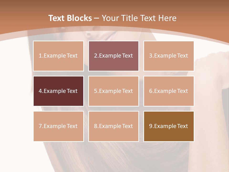 Beautiful Close Up Portrait PowerPoint Template