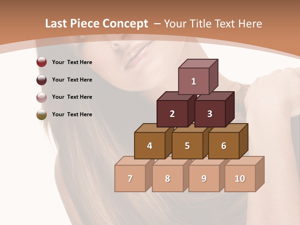 Beautiful Close Up Portrait PowerPoint Template