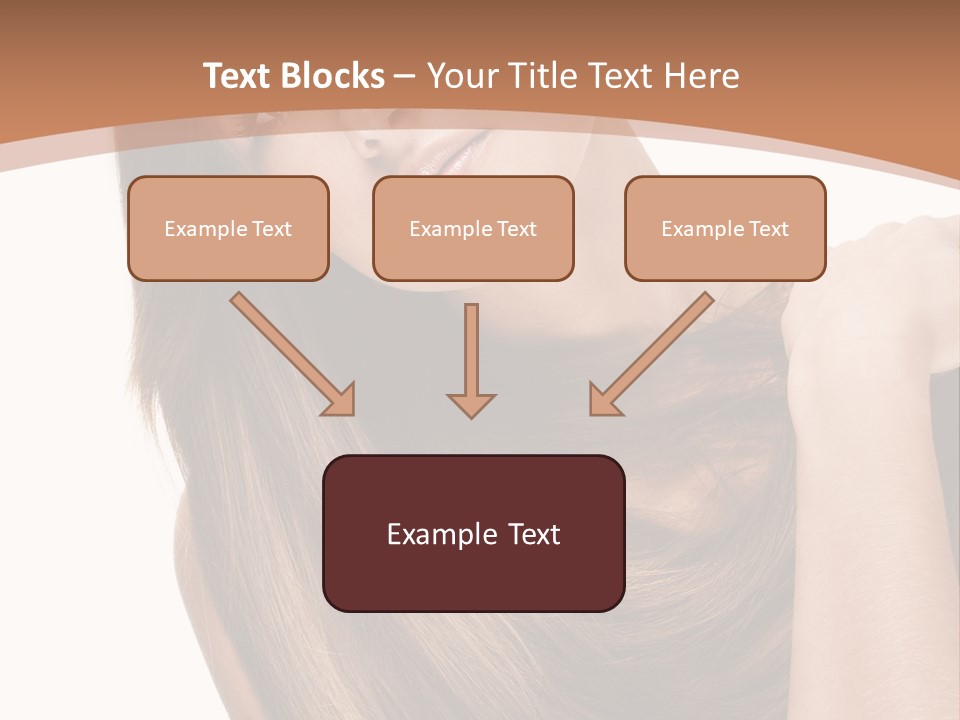 Beautiful Close Up Portrait PowerPoint Template