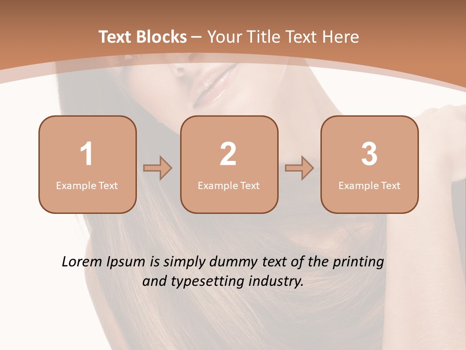 Beautiful Close Up Portrait PowerPoint Template