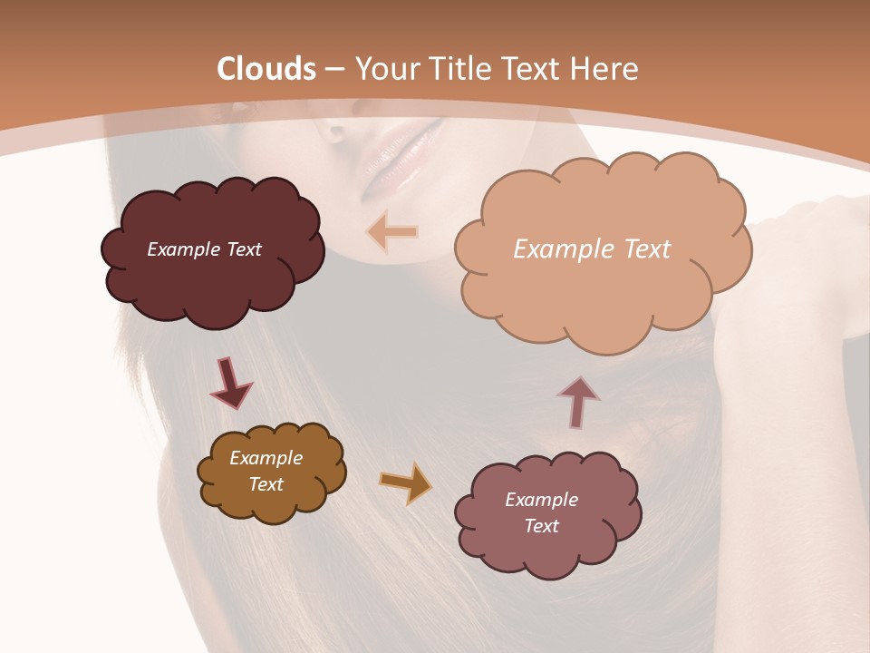Beautiful Close Up Portrait PowerPoint Template