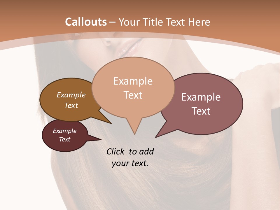 Beautiful Close Up Portrait PowerPoint Template