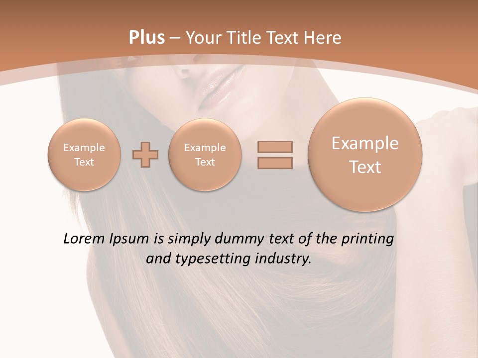 Beautiful Close Up Portrait PowerPoint Template