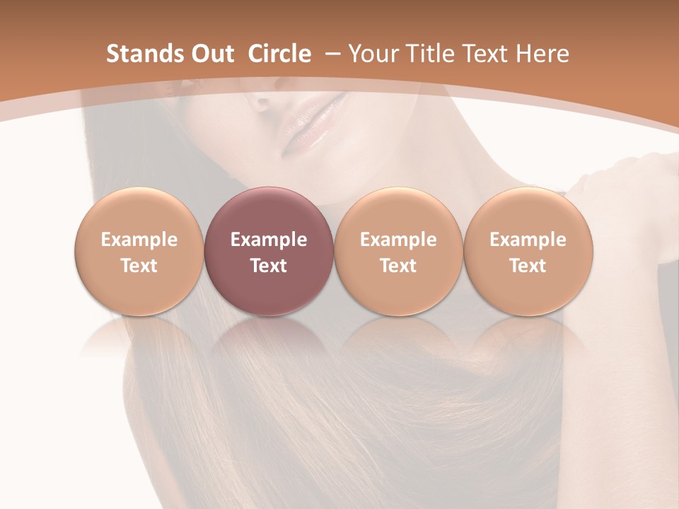 Beautiful Close Up Portrait PowerPoint Template