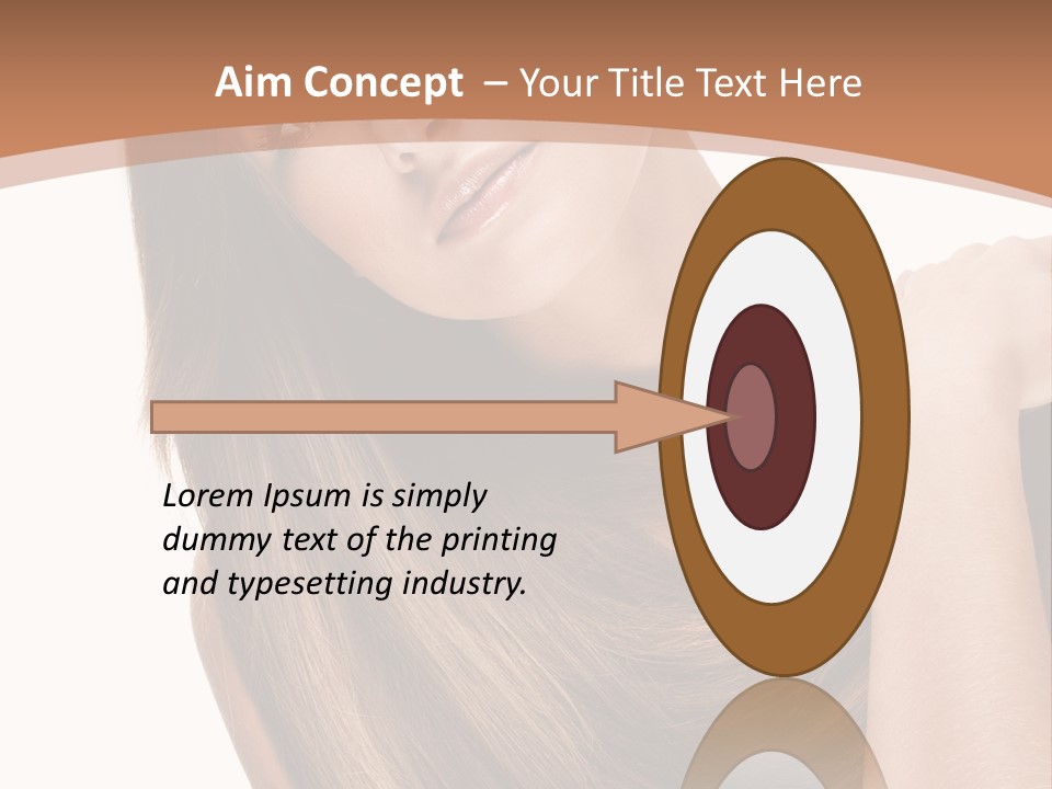 Beautiful Close Up Portrait PowerPoint Template
