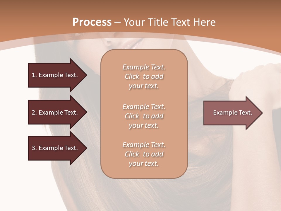 Beautiful Close Up Portrait PowerPoint Template