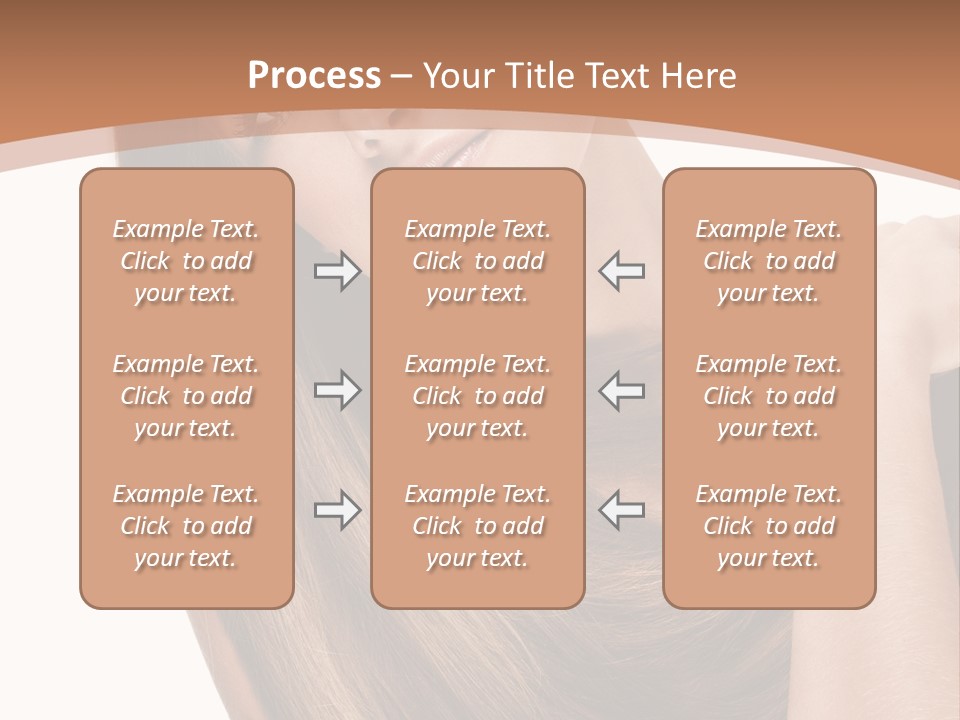 Beautiful Close Up Portrait PowerPoint Template