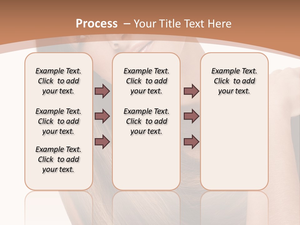 Beautiful Close Up Portrait PowerPoint Template