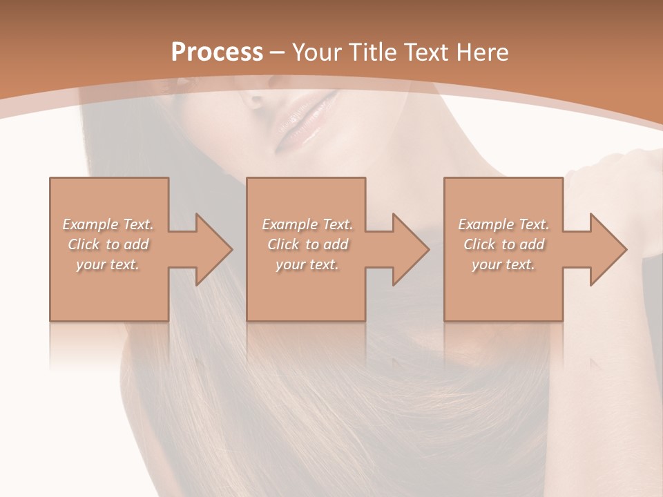 Beautiful Close Up Portrait PowerPoint Template