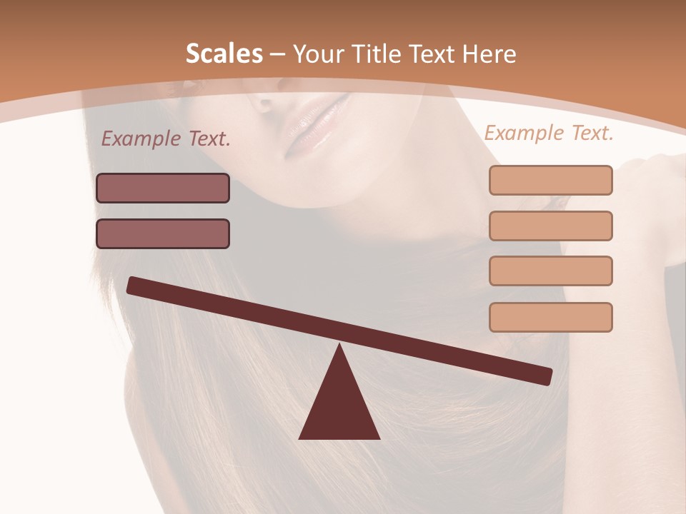 Beautiful Close Up Portrait PowerPoint Template