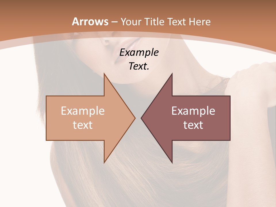 Beautiful Close Up Portrait PowerPoint Template