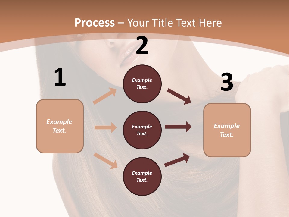 Beautiful Close Up Portrait PowerPoint Template