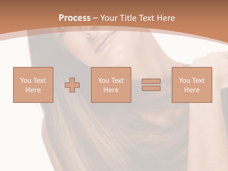 Beautiful Close Up Portrait PowerPoint Template