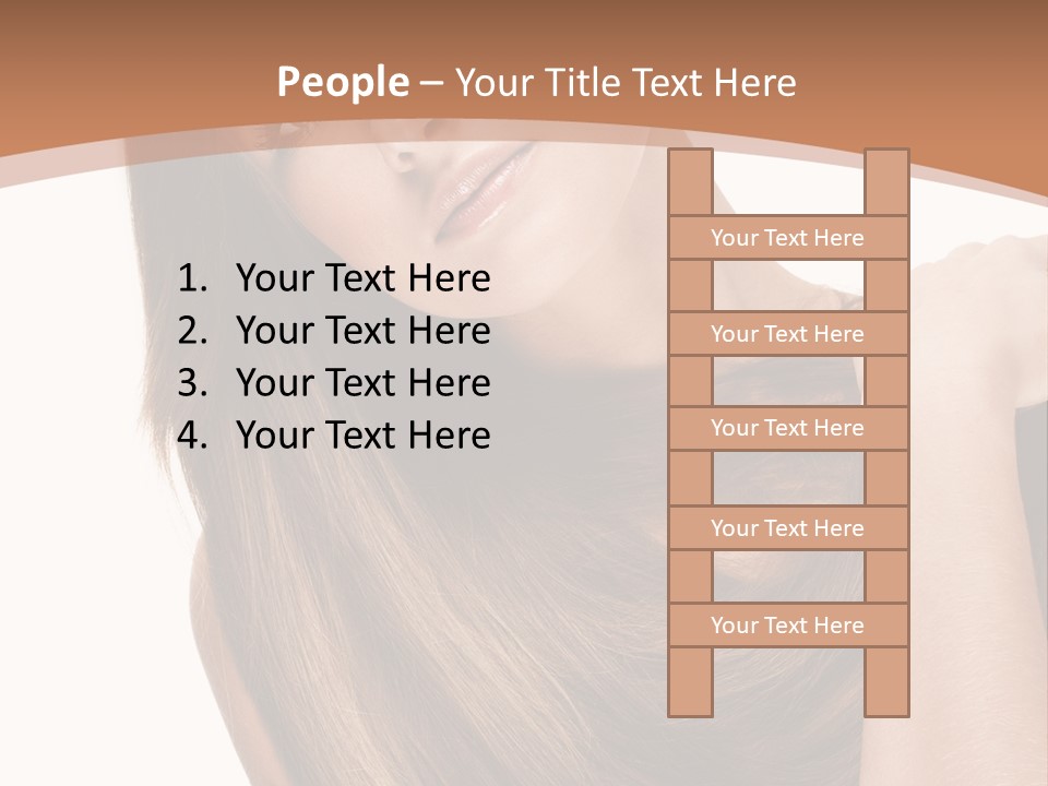 Beautiful Close Up Portrait PowerPoint Template