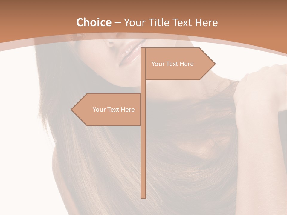 Beautiful Close Up Portrait PowerPoint Template