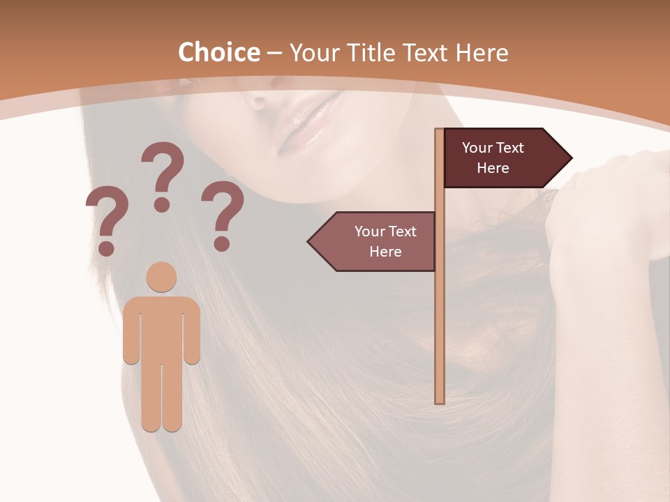 Beautiful Close Up Portrait PowerPoint Template