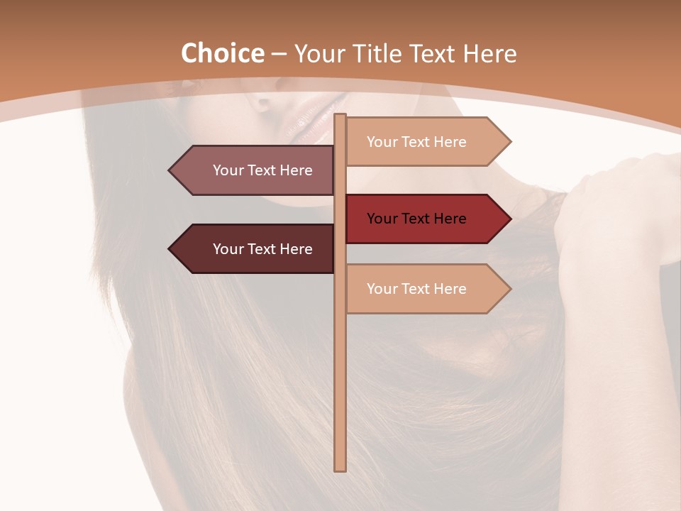 Beautiful Close Up Portrait PowerPoint Template