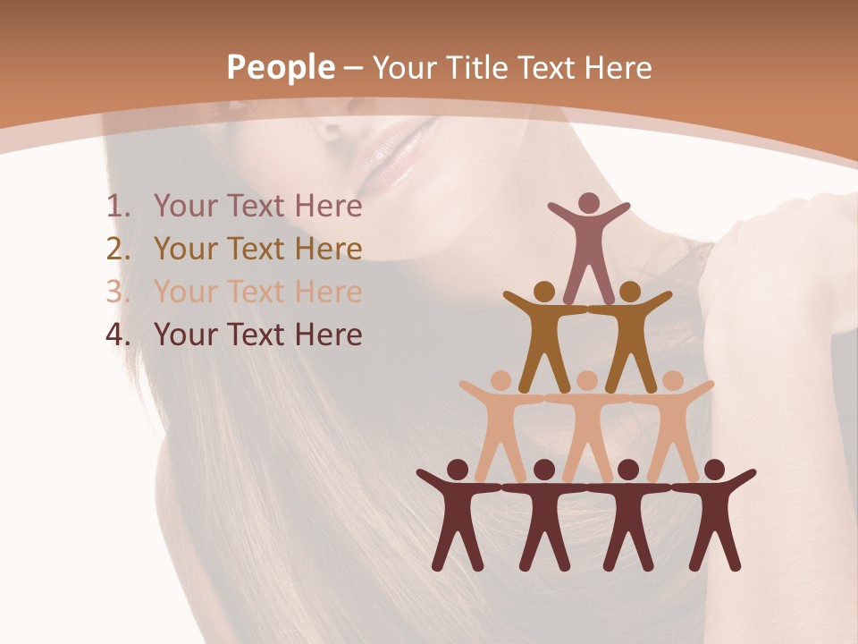 Beautiful Close Up Portrait PowerPoint Template