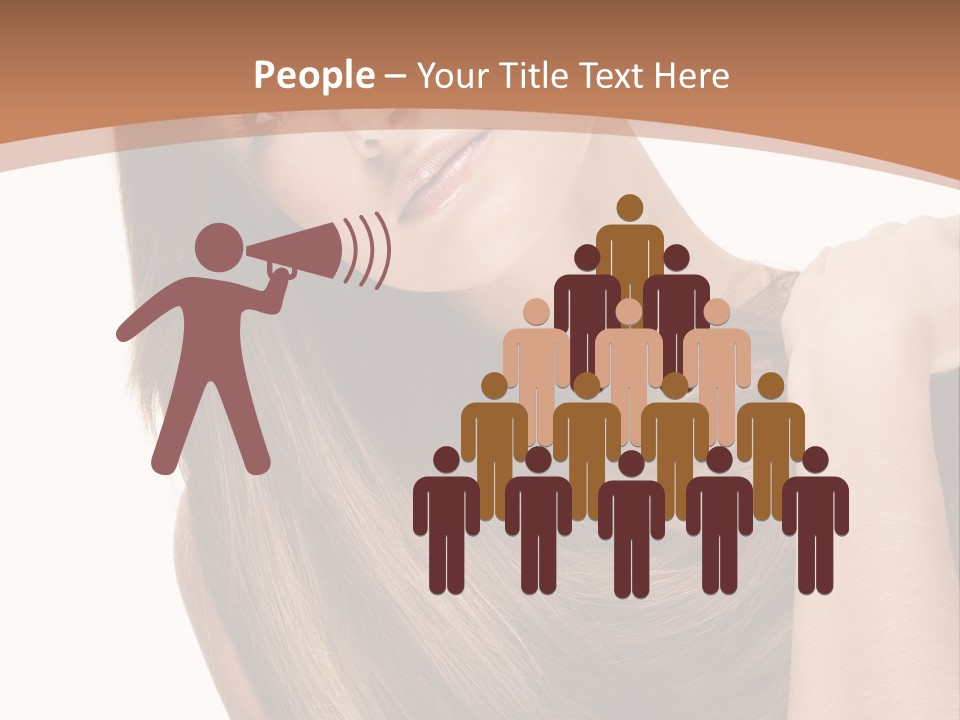 Beautiful Close Up Portrait PowerPoint Template