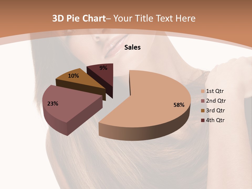 Beautiful Close Up Portrait PowerPoint Template