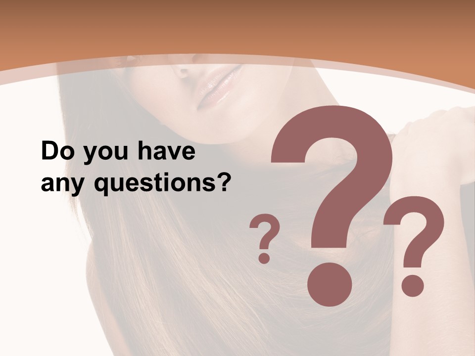 Beautiful Close Up Portrait PowerPoint Template
