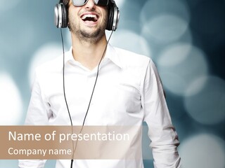 Enjoy Dance Head PowerPoint Template