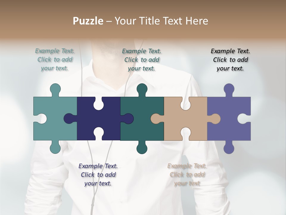 Enjoy Dance Head PowerPoint Template