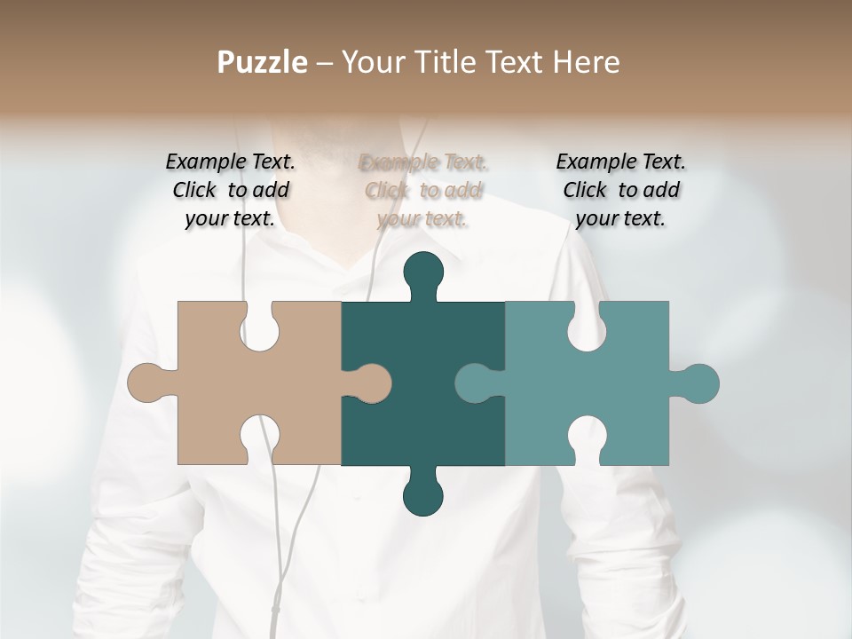 Enjoy Dance Head PowerPoint Template