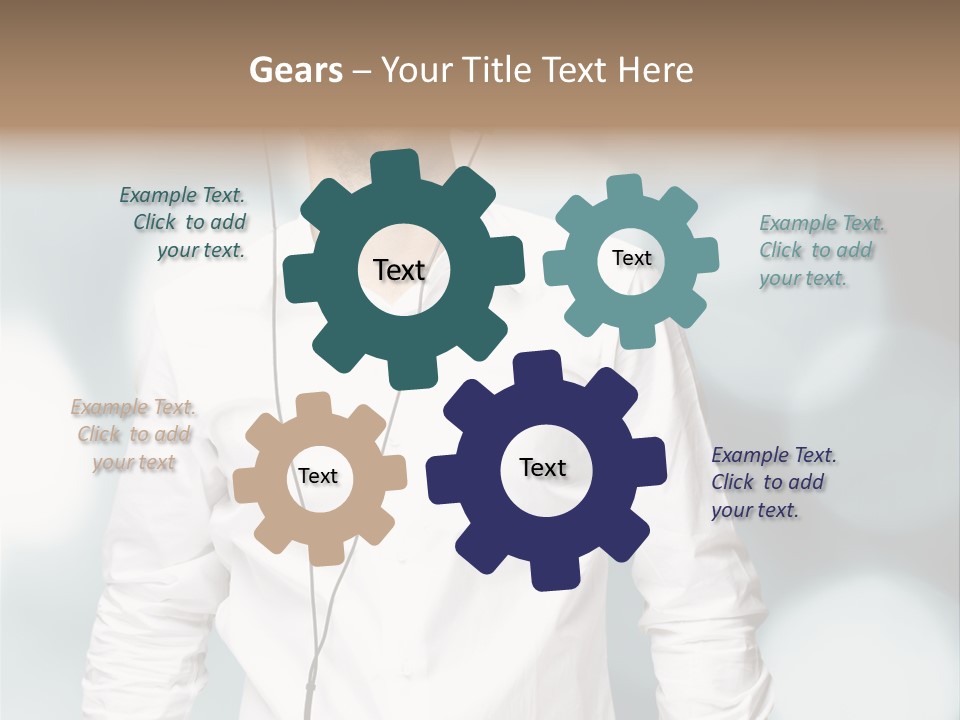 Enjoy Dance Head PowerPoint Template