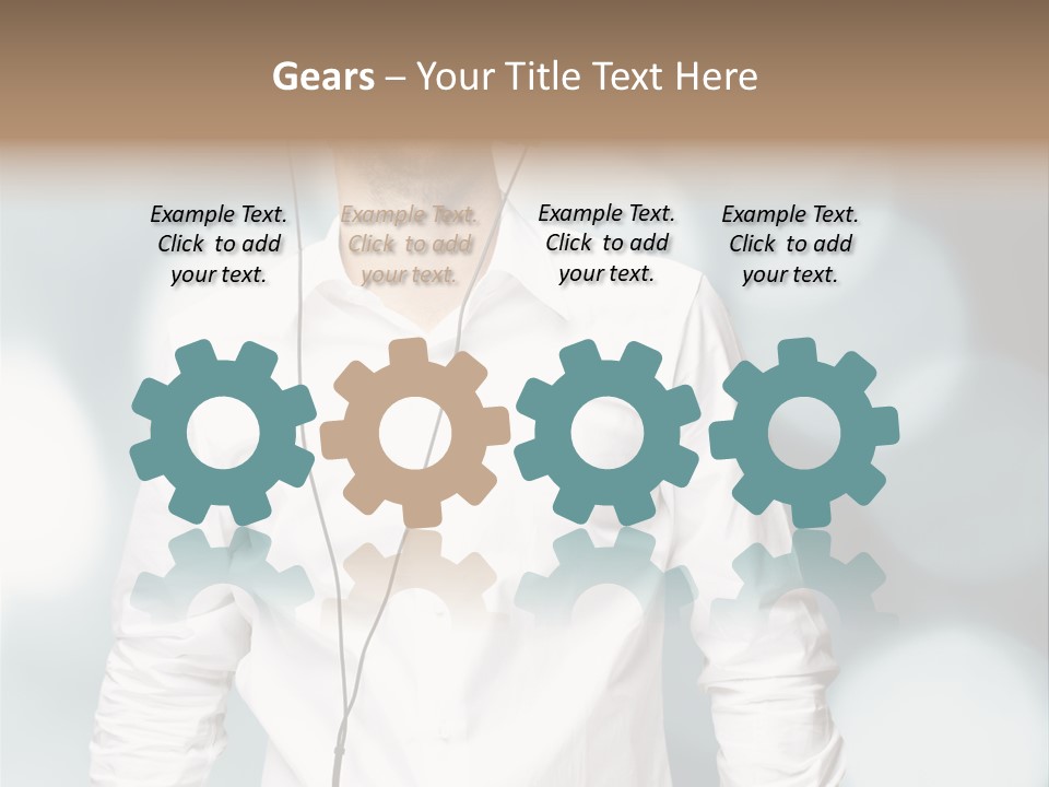 Enjoy Dance Head PowerPoint Template