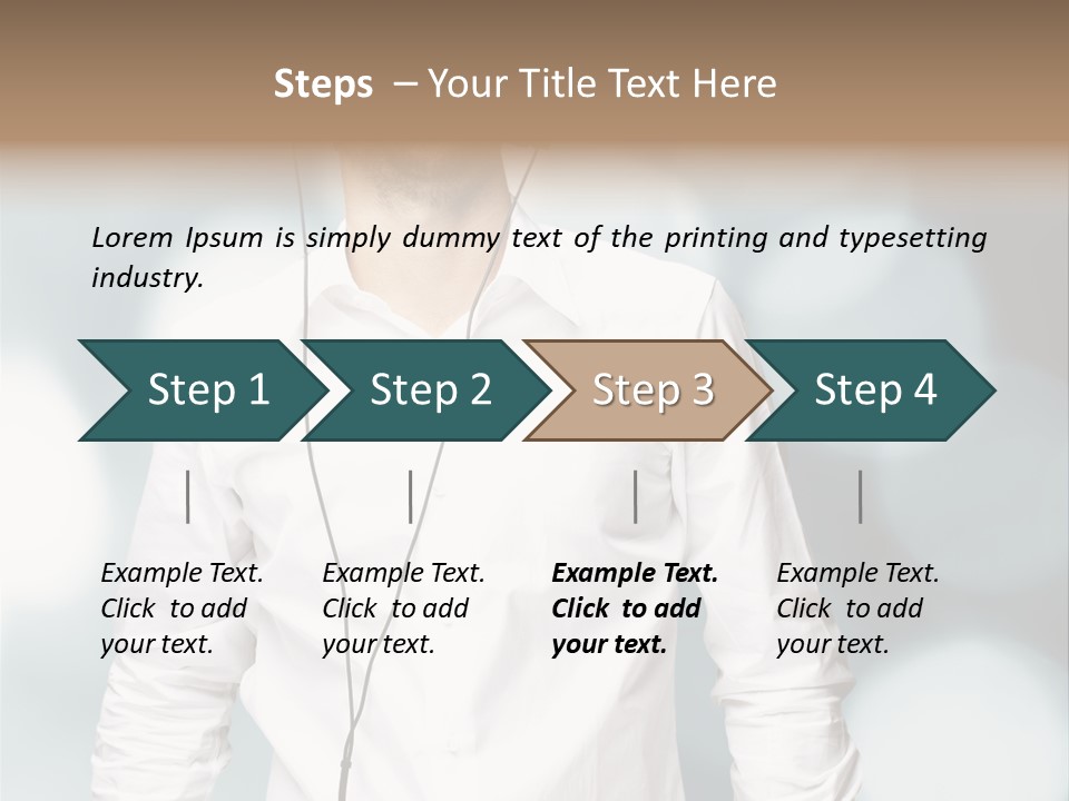 Enjoy Dance Head PowerPoint Template