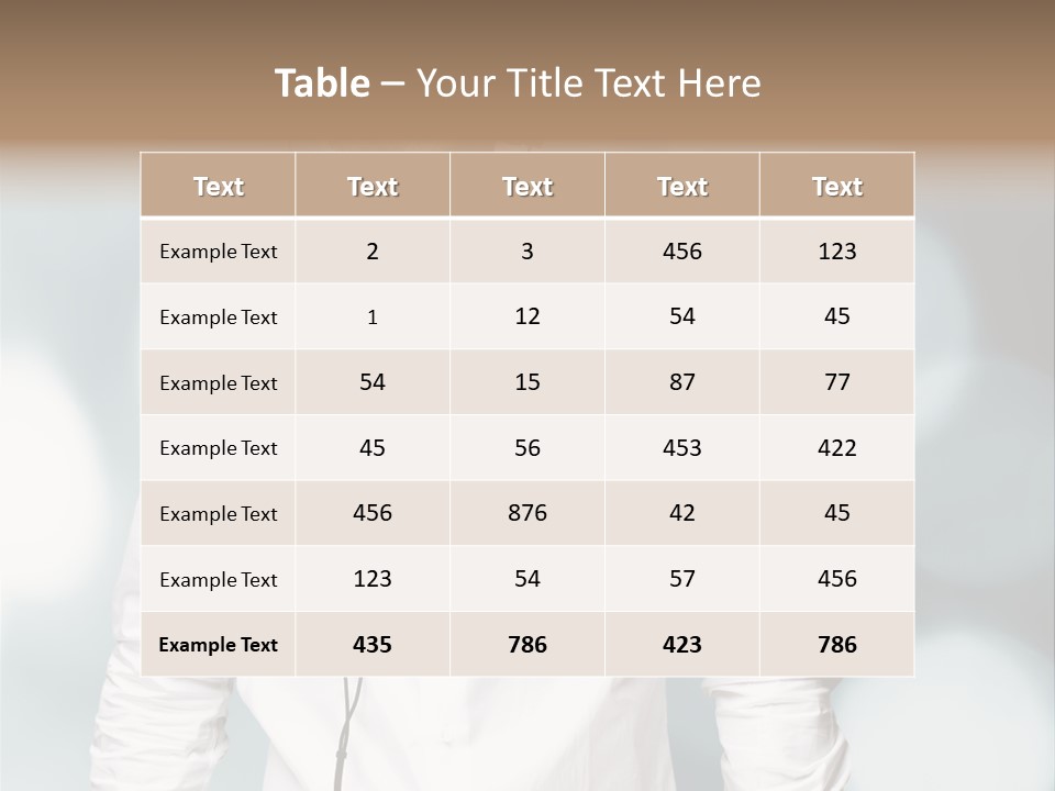 Enjoy Dance Head PowerPoint Template