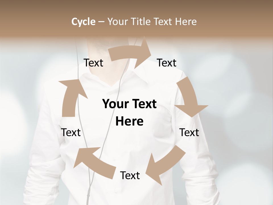 Enjoy Dance Head PowerPoint Template